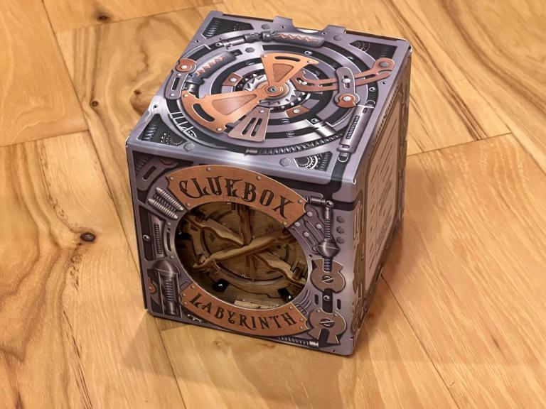 IDventure Cluebox Cambridge Labyrinth - Caja De Rompecabezas 3D De Madera Escape Room Brain Teaser Gift Caja De Rompecabezas De Dinero Para