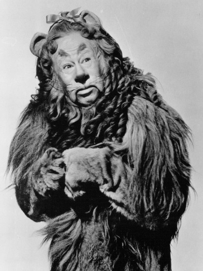 Bert Lahr as the Cowardly Lion for the 1939 film, The Wizard of Oz