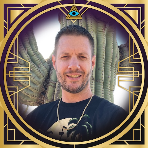 Byron Delmonico's headshot in a gold RECON frame.