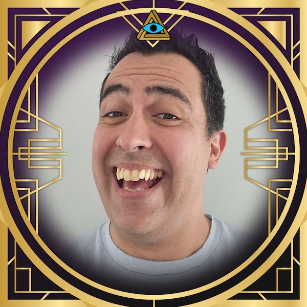 Jonathan Driscoll's headshot in a gold RECON frame.