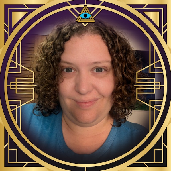 Manda Whitney's headshot in a gold RECON frame.