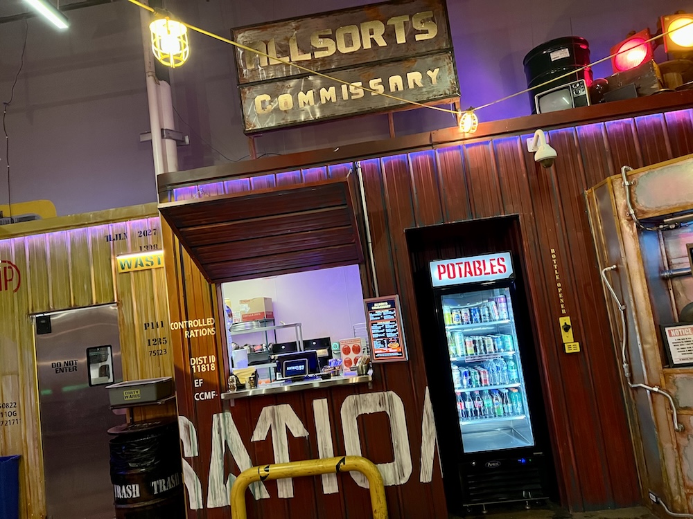 Commissary, a cyberpunk themed walk-up restaurant.