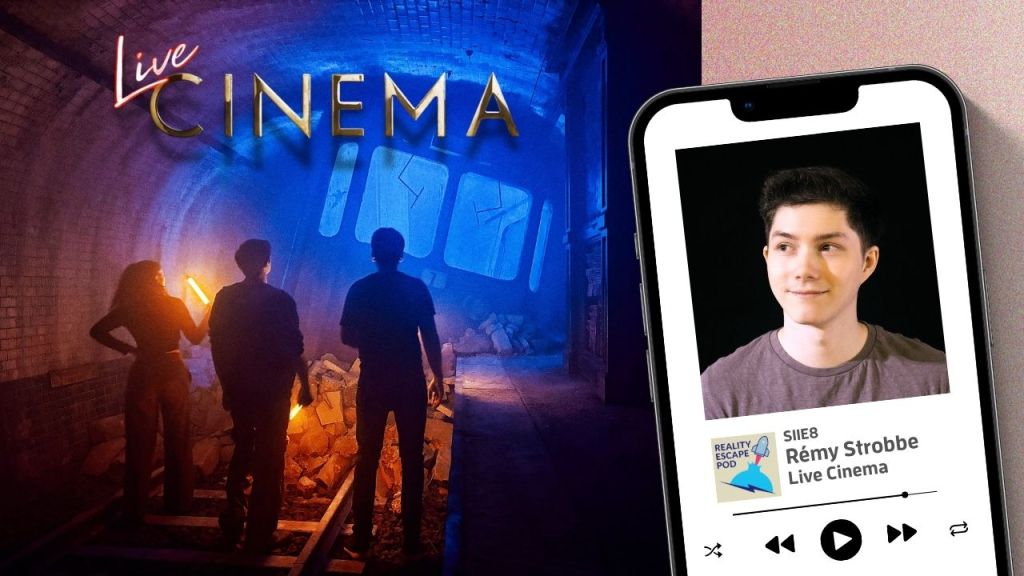 iphone with image of young looking man with dark hair, hazel eyes, smiling and looking off to the left. he is wearing a mauve t-shirt. background image is a crashed subway train with 3 people looking at it with their backs turned to us