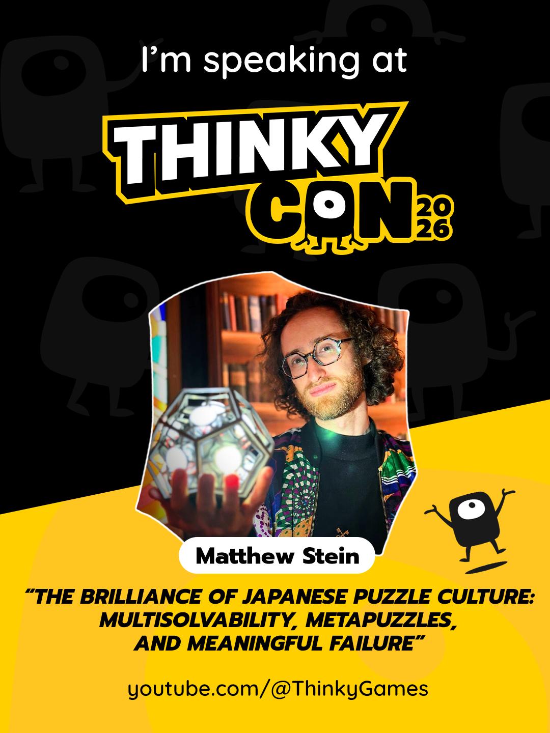 See Matthew Speaking at ThinkyCon 2026